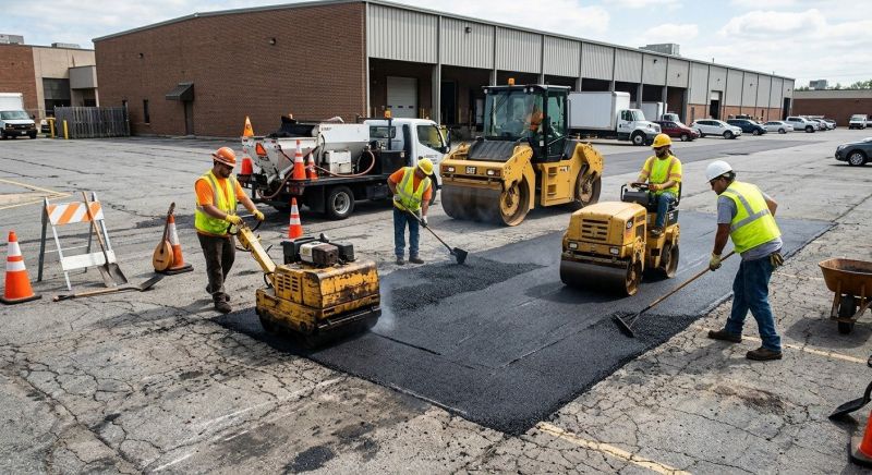 Asphalt Parking Lot Repair in Conway, AR