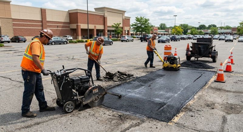 Asphalt Parking Lot Repair in San Diego, CA