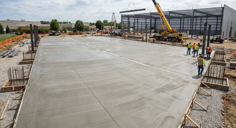 Commercial Slab Installation in Manassas, VA